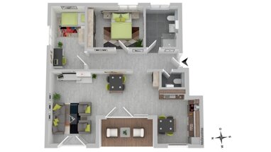 Wohnung zum Kauf 411.234 € 3 Zimmer 84,7 m² Öhringen Öhringen 74613
