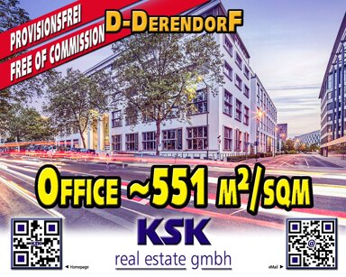 Bürofläche zur Miete 17,50 € 551 m² Bürofläche teilbar von 551 m² bis 2.547 m² Derendorf Düsseldorf 40476