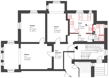 Wohnung zur Miete 750 € 3 Zimmer 96,7 m² Erdgeschoss Senftenberger Straße 69 Spremberger Vorstadt Cottbus 03048