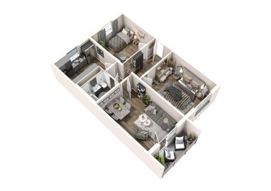 Wohnung zur Miete 528 € 3 Zimmer 66 m² 1. Geschoss frei ab 01.10.2024 Pilzheide 14 Walddrehna Walddrehna 15926