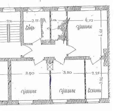 Wohnung zur Miete 410 € 4 Zimmer 78,2 m² 2. Geschoss Merseburg Merseburg 06217