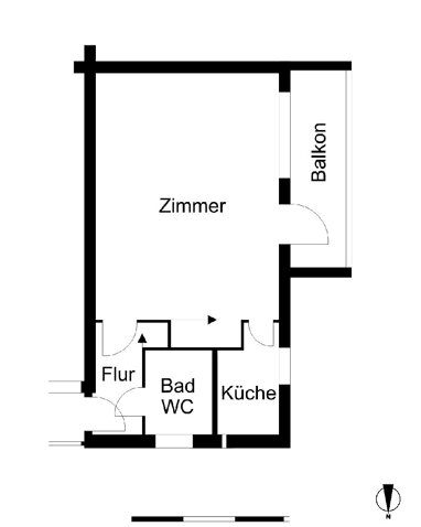 Wohnung zur Miete 276 € 1 Zimmer 38,4 m² Erdgeschoss frei ab 01.09.2024 Krummenacker 6 Dreibergen Bremerhaven 27572