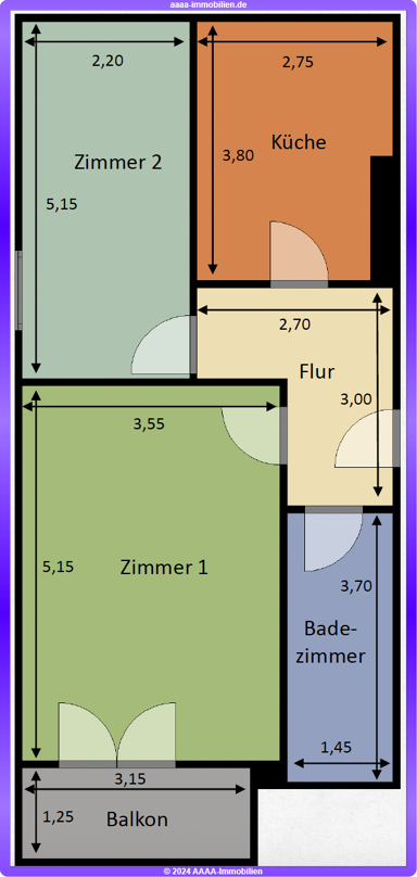 Wohnung zum Kauf 431.000 € 2 Zimmer 53 m² 2. Geschoss Wilmersdorf Berlin 10715