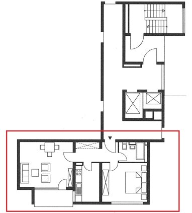 Wohnung zur Miete 450 € 2 Zimmer 58,8 m² 6. Geschoss Adenauerstraße 4 Aschenberg Fulda 36039