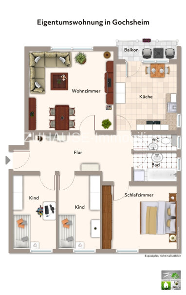 Wohnung zum Kauf 239.000 € 4 Zimmer 95 m² Gochsheim Gochsheim 97469