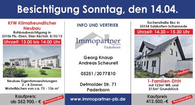 Doppelhaushälfte zum Kauf Provisionsfrei 412.500 € 4 Zimmer 123 m² 215 m² Grundstück Scharmede Salzkotten 33154