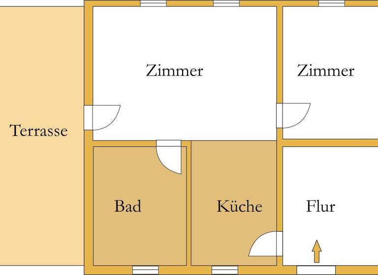 Wohnung zur Miete 315 € 1,5 Zimmer 50 m² 1. Geschoss frei ab 01.04.2026 Köthen Köthen (Anhalt) 06366