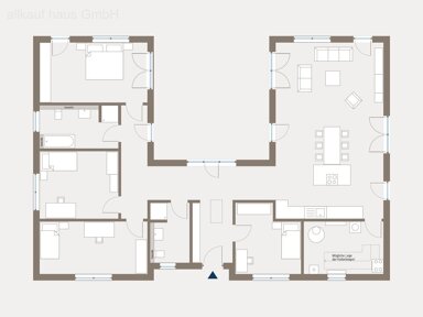 Bungalow zum Kauf provisionsfrei 661.609 € 5 Zimmer 171,6 m² 735 m² Grundstück Albertshofen 97320