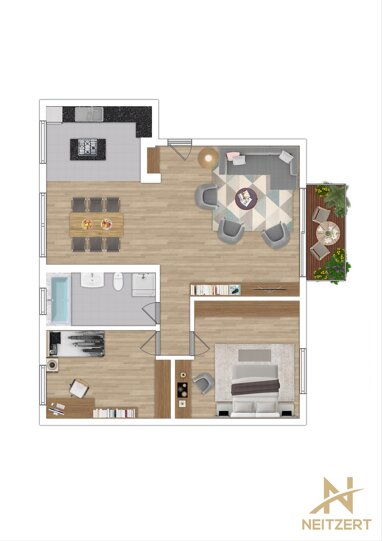 Wohnung zur Miete 995 € 3 Zimmer 91,4 m² 1. Geschoss frei ab sofort Hainbuchenstraße 1 Rothwesten Fuldatal 34233