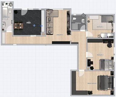 Wohnung zur Miete 1.650 € 4 Zimmer 100 m² Erdgeschoss Lindenhof - West Mannheim 68163