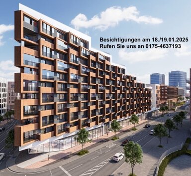 Wohnung zur Miete 1.760 € 2 Zimmer 55,1 m² 3. Geschoss HafenCity Hamburg 20457