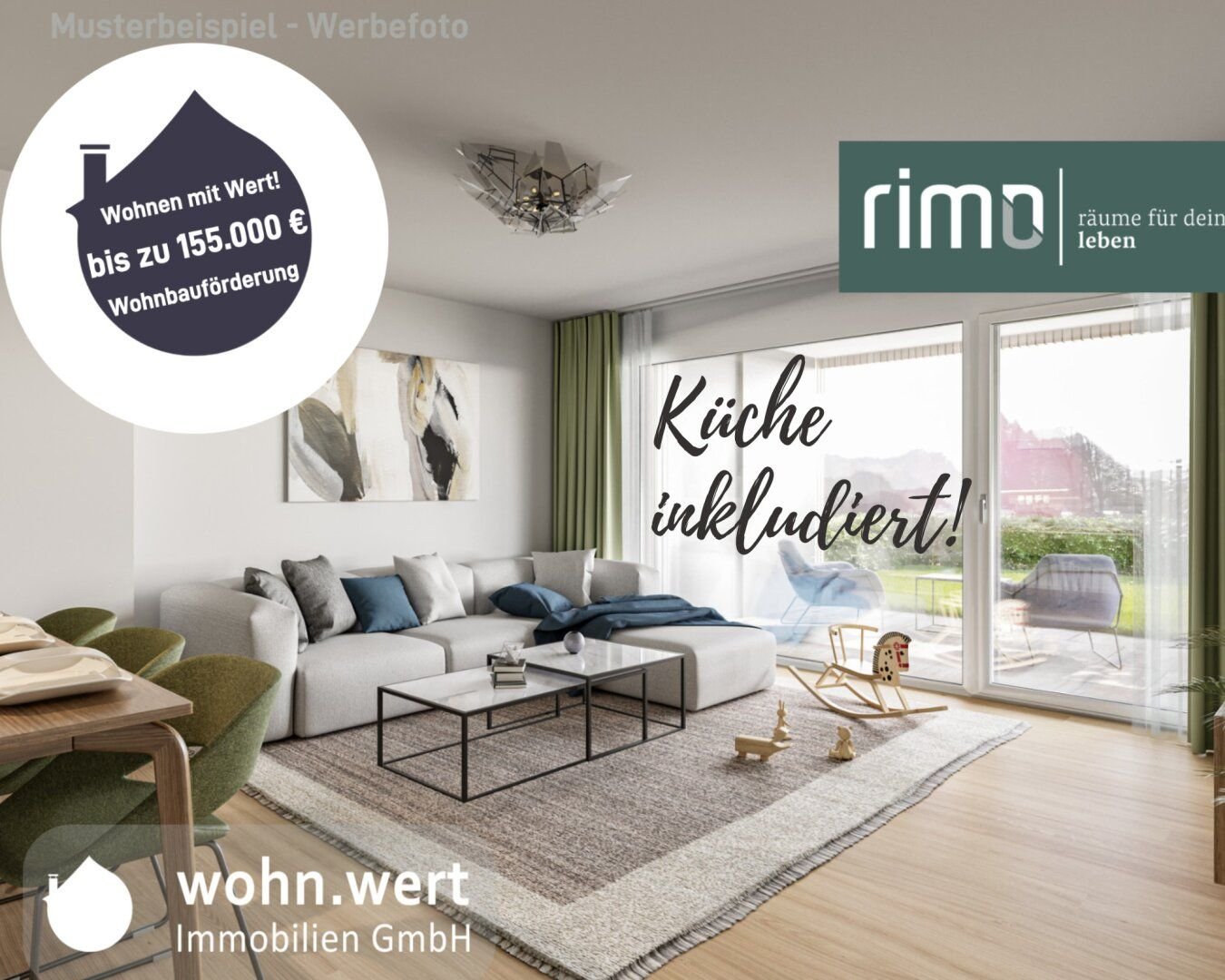 Terrassenwohnung zum Kauf 430.000 € 2,5 Zimmer 58,8 m²<br/>Wohnfläche 1.<br/>Geschoss 01.12.2024<br/>Verfügbarkeit Kneippgasse 43 + 45 Götzis 6840