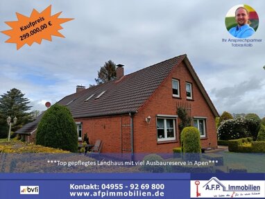 Haus zum Kauf 299.000 € 2 Zimmer 150 m² 2.213 m² Grundstück Nordloh Apen 26689