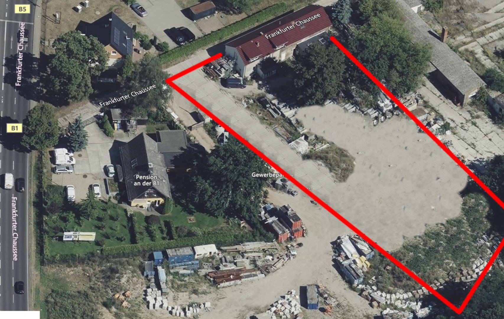 Gewerbegrundstück zur Miete Provisionsfrei 6.900 € 4.572 m²<br/>Grundstück Frankfurter Chaussee 33 Fredersdorf-Süd Vogelsdorf 15370