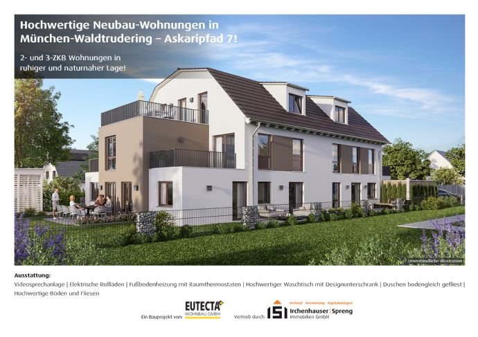 Terrassenwohnung zum Kauf Provisionsfrei 559.000 € 2 Zimmer 48,6 m² 1. Geschoss Askaripfad 7 Waldtrudering München 81827