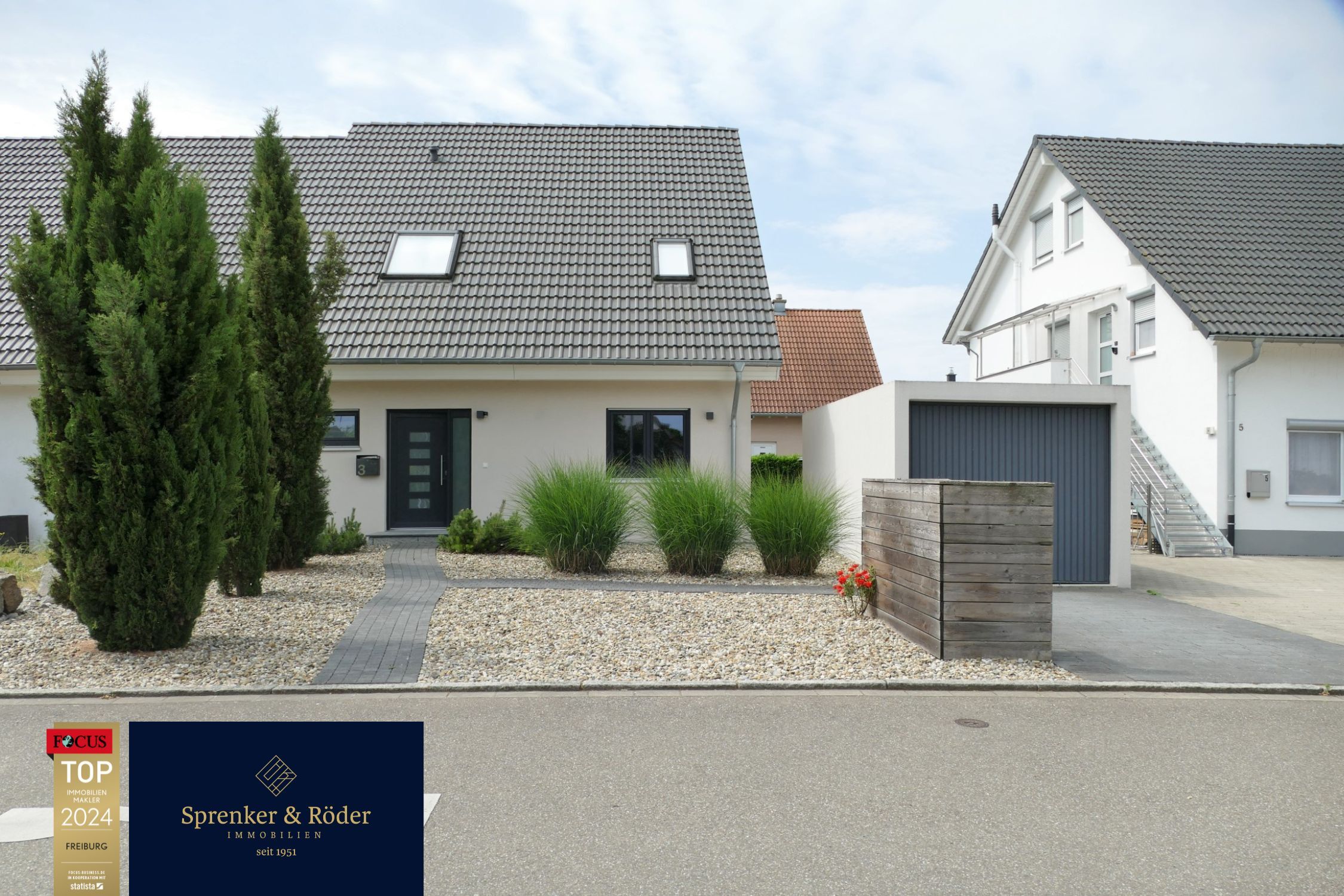 Doppelhaushälfte zum Kauf 595.000 € 4,5 Zimmer 109 m²<br/>Wohnfläche 343 m²<br/>Grundstück Grißheim Neuenburg am Rhein 79395