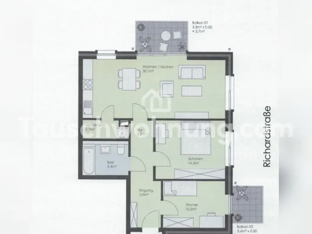 Wohnung zur Miete · Tauschwohnung