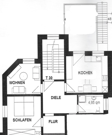 Wohnung zur Miete 580 € 2 Zimmer 65 m² 1. Geschoss Werther Werther 33824