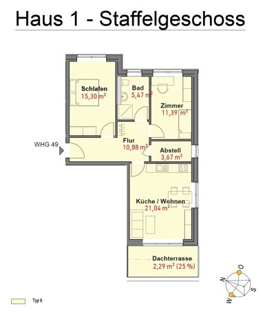 Wohnung zur Miete 981 € 3 Zimmer 70 m² 3. Geschoss Graveshamstraße 10 Gartenstadt Neumünster 24537