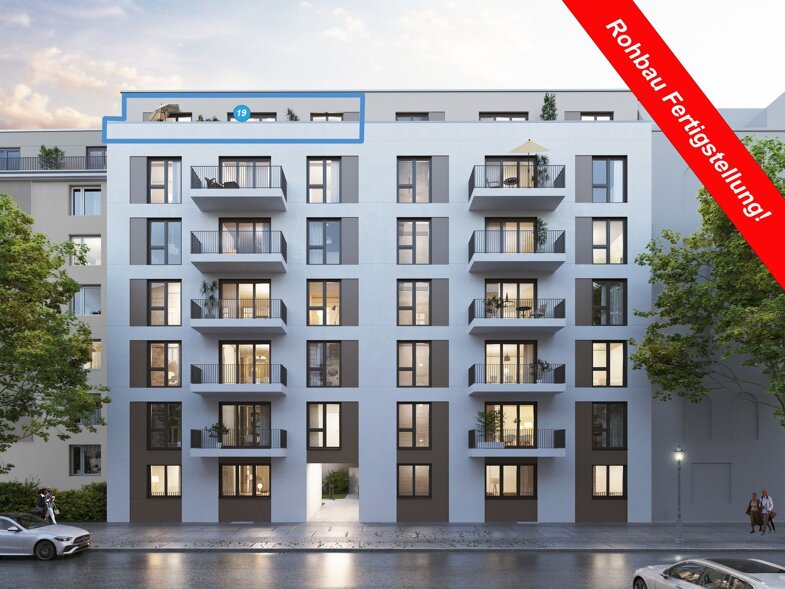 Penthouse zum Kauf provisionsfrei 724.500 € 2 Zimmer 67,7 m² 6. Geschoss Nehringstraße 14 Charlottenburg Berlin 14059