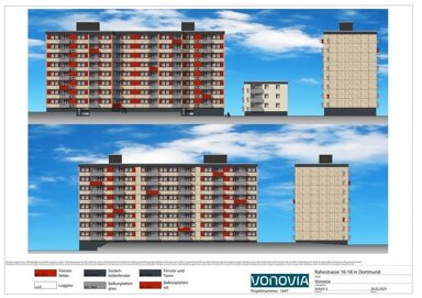 Wohnung zur Miete nur mit Wohnberechtigungsschein 293 € 2,5 Zimmer 60,7 m² 7. Geschoss frei ab 13.12.2024 Rahestr. 16 Hauptfriedhof Dortmund 44309