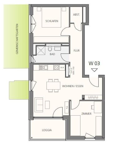 Wohnung zum Kauf Provisionsfrei 406.400 € 3 Zimmer 73,9 m² Herrischried Herrischried 79737