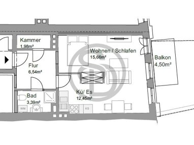 Wohnung zum Kauf 156.399 € 1 Zimmer 42,3 m² Innenstadt Hof 95028