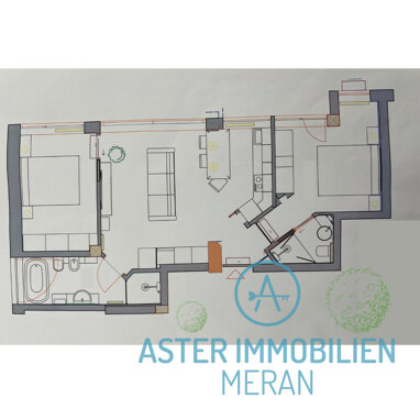 Wohnung zum Kauf 760.000 € 3 Zimmer 63 m² Erdgeschoss Garibaldi Meran 39012
