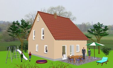 Einfamilienhaus zum Kauf provisionsfrei 297.012 € 4 Zimmer 106 m² 696 m² Grundstück An der Brühlwiese Bösennördlingen Wörnitz 91637