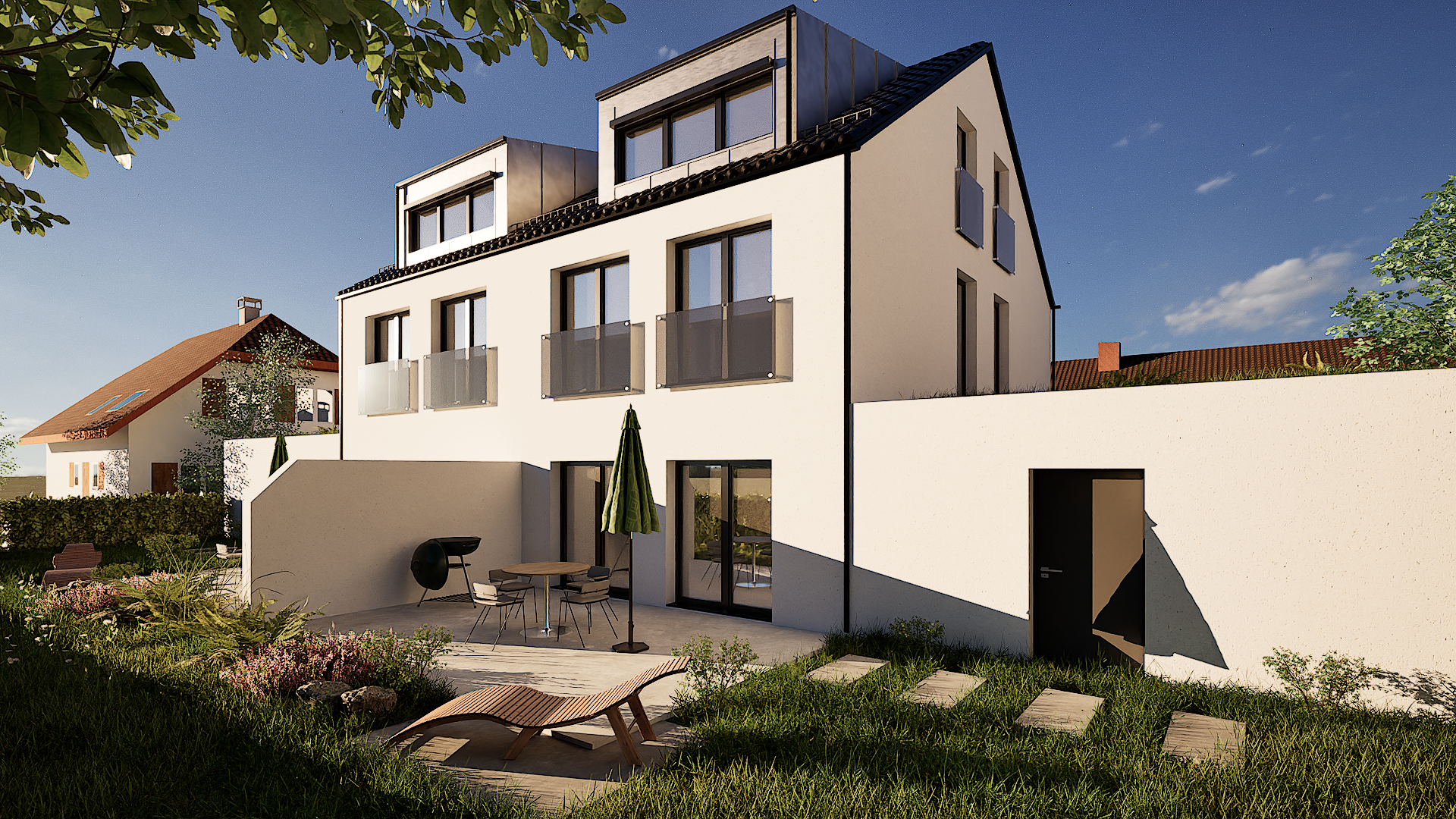 Doppelhaushälfte zum Kauf Provisionsfrei 675.000 € 6 Zimmer 139 m²<br/>Wohnfläche 254 m²<br/>Grundstück Ohu Essenbach 84051