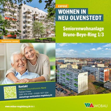 Wohnung zur Miete 203,34 € 1 Zimmer 33,9 m² Erdgeschoss Bruno-Beye-Ring 1 Sternbogen Magdeburg 39130