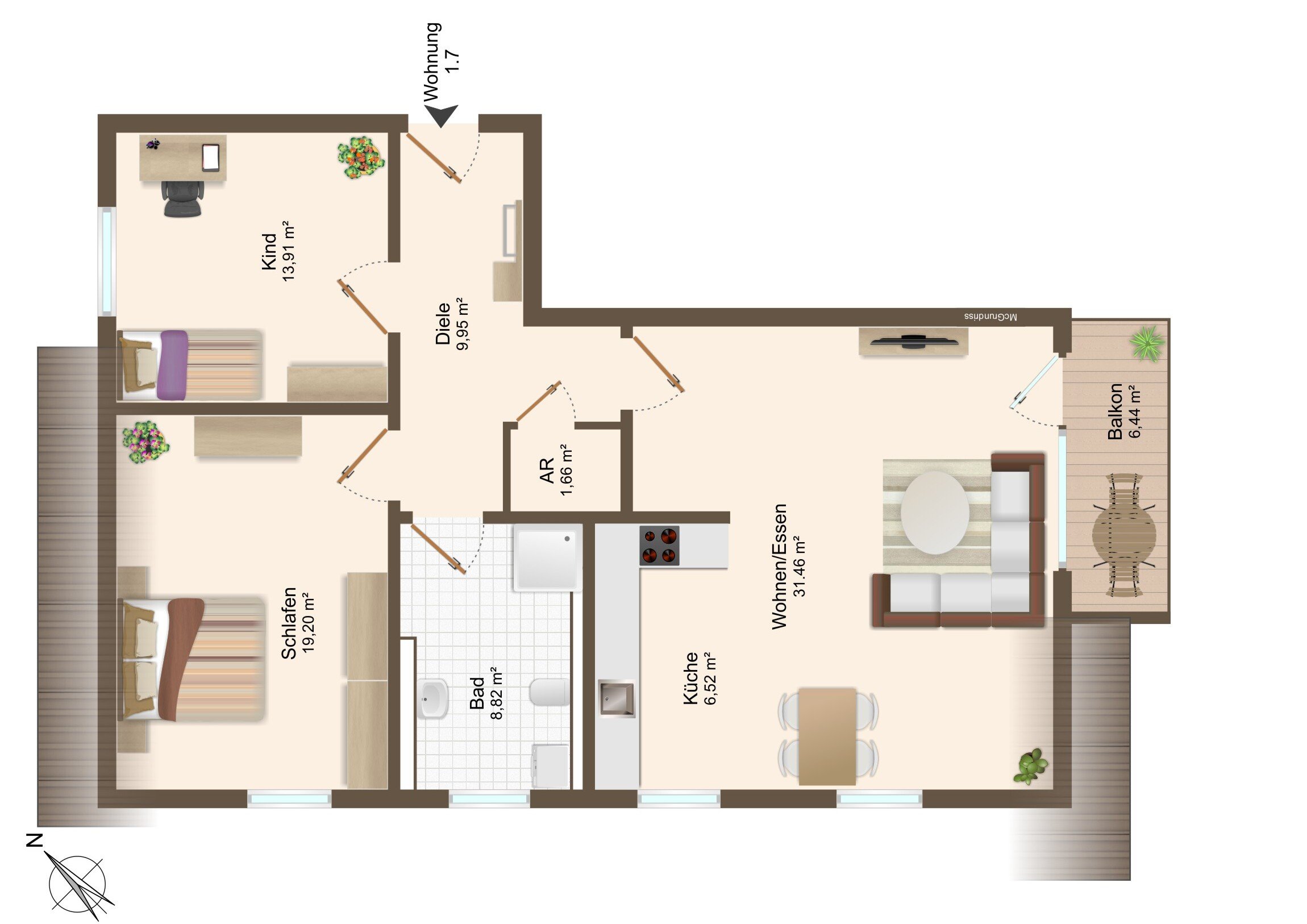 Wohnung zum Kauf Provisionsfrei 347.000 € 3 Zimmer 90,3 m²<br/>Wohnfläche Watterdingen Tengen 78250