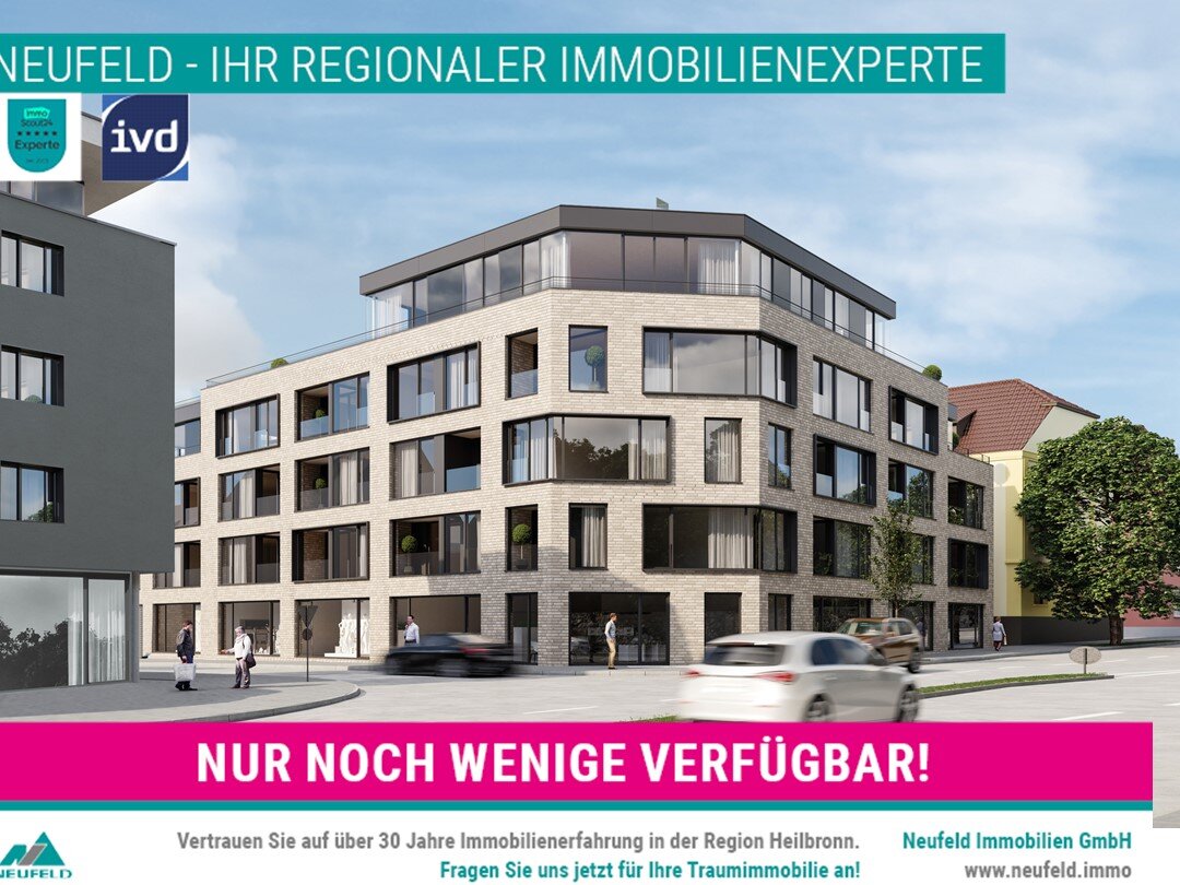 Wohnung zur Miete 1.490 € 3 Zimmer 80,4 m² Wartbergstraße 8/1 Nordstadt Heilbronn 74072