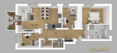 Wohnung zum Kauf 350.000 € 4 Zimmer 98 m² 1. Geschoss Faulbach Faulbach 97906