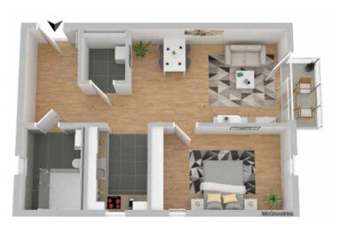 Wohnung zum Kauf 240.135 € 2 Zimmer 69,7 m² 2. Geschoss Mitterteich Mitterteich 95666