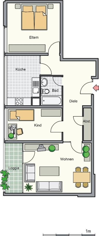 Wohnung zur Miete nur mit Wohnberechtigungsschein 428,95 € 3 Zimmer 78,9 m² 5. Geschoss Eggersten Ring 22 Kreuztal Kreuztal 57223