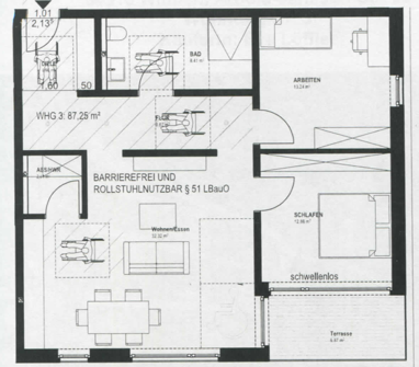 Wohnung zur Miete 980 € 3 Zimmer 87,1 m² 1. Geschoss Arnold-Jansen-Straße 23 Wengerohr Wittlich 54516