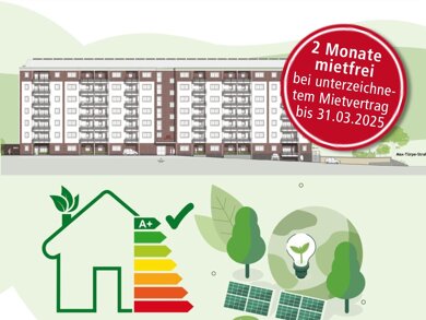 Wohnung zur Miete 1.150 € 2 Zimmer 65,3 m² EG Max-Türpe-Straße 1 Morgenleite Chemnitz 09122