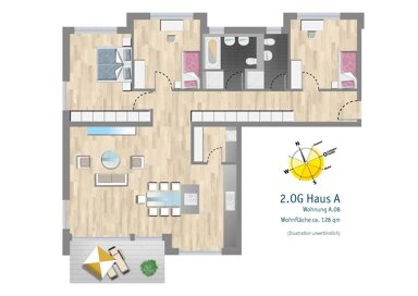 Wohnung zur Miete 700 € 4 Zimmer 128 m² Mühlweg 1 Pfullendorf Pfullendorf 88630