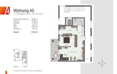 Wohnung zum Kauf Provisionsfrei 338.500 € 3,5 Zimmer 72 m² Herdwangen Herdwangen-Schönach 88634