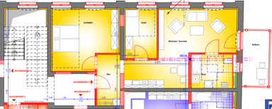 Wohnung zur Miete 690 € 3 Zimmer 86,5 m² 1. Geschoss Ritterstr. 19 Calbe Calbe (Saale) 39240