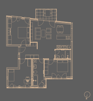 Wohnung zum Kauf 370.000 € 4 Zimmer 100,5 m² 3. Geschoss frei ab 01.03.2026 Bremerstr. 12 Neue Neustadt Magdeburg 39124