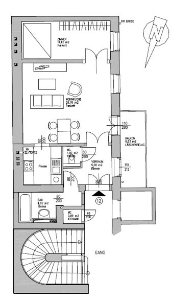 Wohnung zum Kauf 267.000 € 2 Zimmer 51 m² Wien 1090