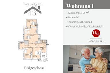 Wohnung zum Kauf Provisionsfrei 359.000 € 3 Zimmer 95 m² Brinkum Stuhr 28816