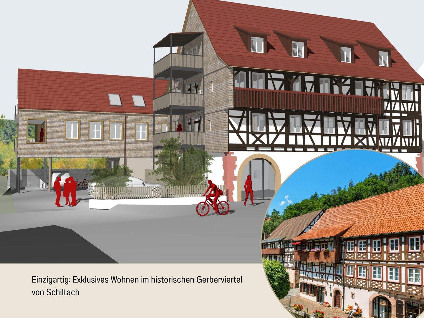 Immobilie in Schiltach - Haus im Haus - Privates Wohnen im historischen Ensemble - Bild 0