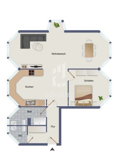 Wohnung zur Miete 420 € 2 Zimmer 64 m² Barl Zell 56856