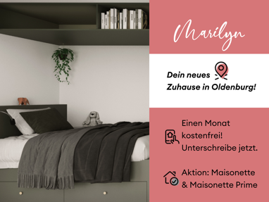 Wohnung zur Miete 590 € 1 Zimmer 29,6 m² 1. Geschoss Abraham 12 Zentrum Oldenburg (Oldenburg) 26122
