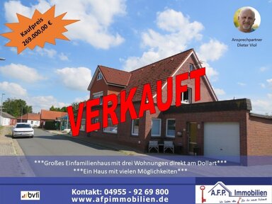 Mehrfamilienhaus zum Kauf provisionsfrei 269.000 € 7 Zimmer 302 m² 1.721 m² Grundstück frei ab 01.02.2025 Ditzumerverlaat Bunde 26831