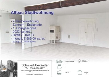 Wohnung zur Miete 719 € 2 Zimmer 90 m² 1. Geschoss Esplanade Bad Ischl 4820