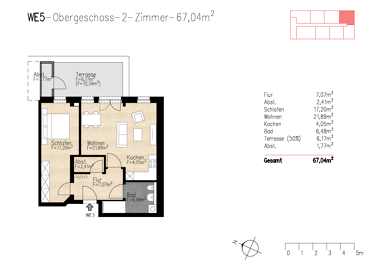 Penthouse zum Kauf provisionsfrei 252.150 € 2 Zimmer 67 m² Bremer Straße 27 Twistringen Twistringen 27239